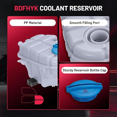 Miniatura 4 de BDFHYK Depósito de expansión de refrigerante del motor compatible con Audi 2012-2018 A6 A6 Quattro, 2012-2018 A7 Quattro, 2014-2018 RS7, 2013-2018