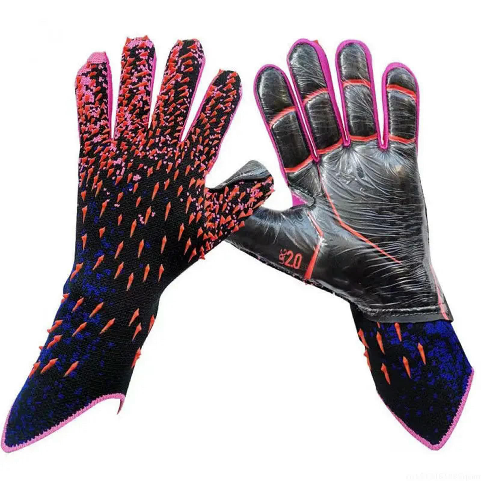 ESUKAR Goalkeeper Gloves, Strong Grip for Soccer Goalie Goalkeeper Gloves with Size 6/7/8/9/10 Football Gloves for Kids Youth and Adult, WYXDYSJWM Latex Football Gloves