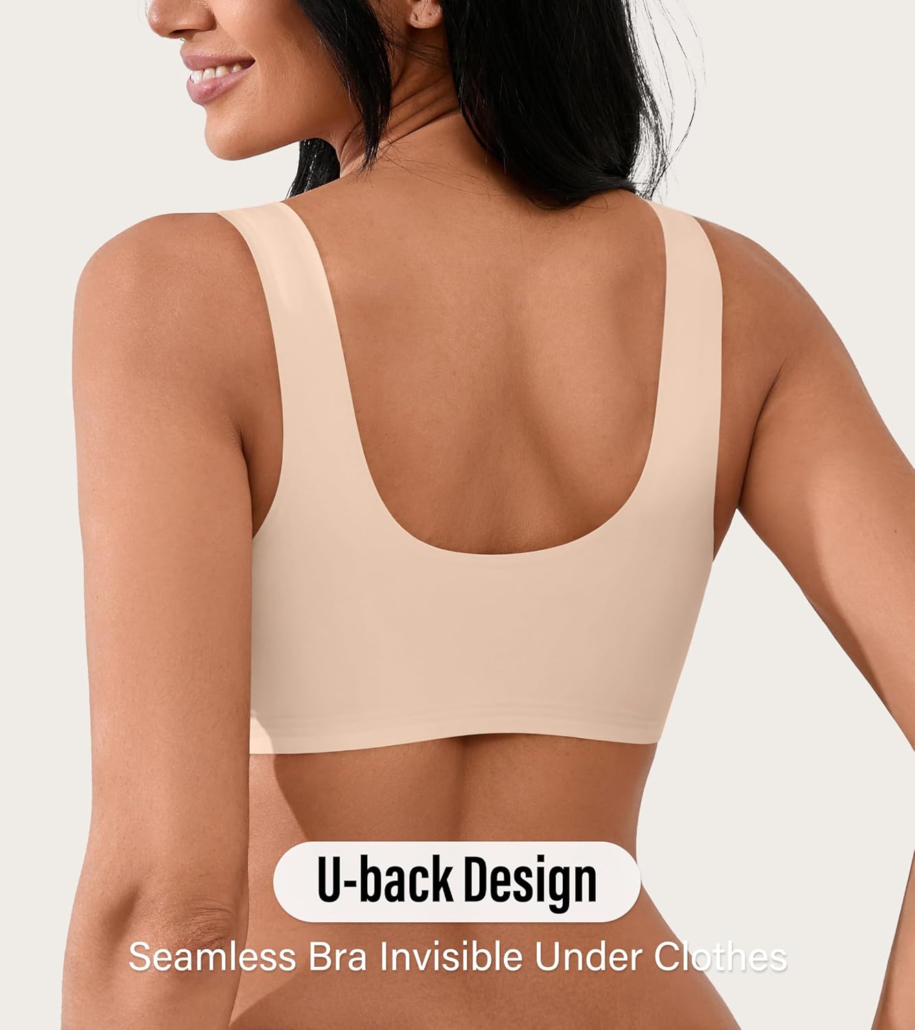 Front Closure Bras for Women Seamless Wireless Push Up Bra No Underwire Full Coverage Comfort Bras Mastectomy Bralettes - Image 4