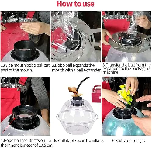 Miniatura 8 de Kit de herramientas de relleno de globos, máquina de llenado de expansor de globos de bricolaje, máquina de envolver regalos de globos, adecuada