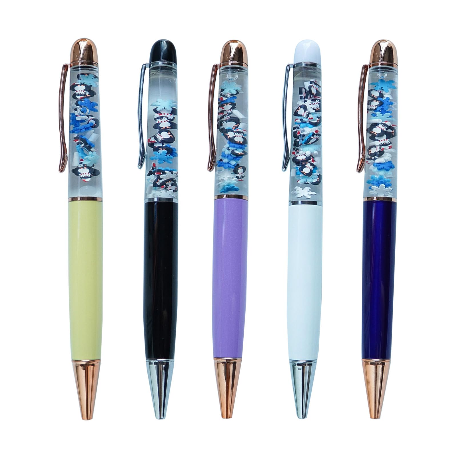 Amazon.com : Sikyby Christmas Penguin Snowflakes Floating Funny Pens ...