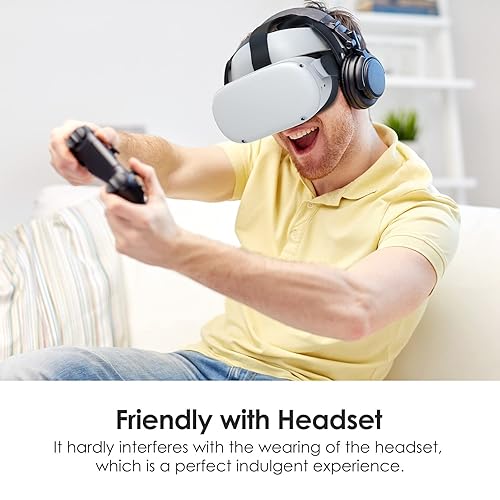Miniatura 5 de YOGES Head Strap Compatible with Quest 2, Super Soft Foam and Skin-Friendly PU Surface, Lightweight and Adjustable Accessories for Adults and Child