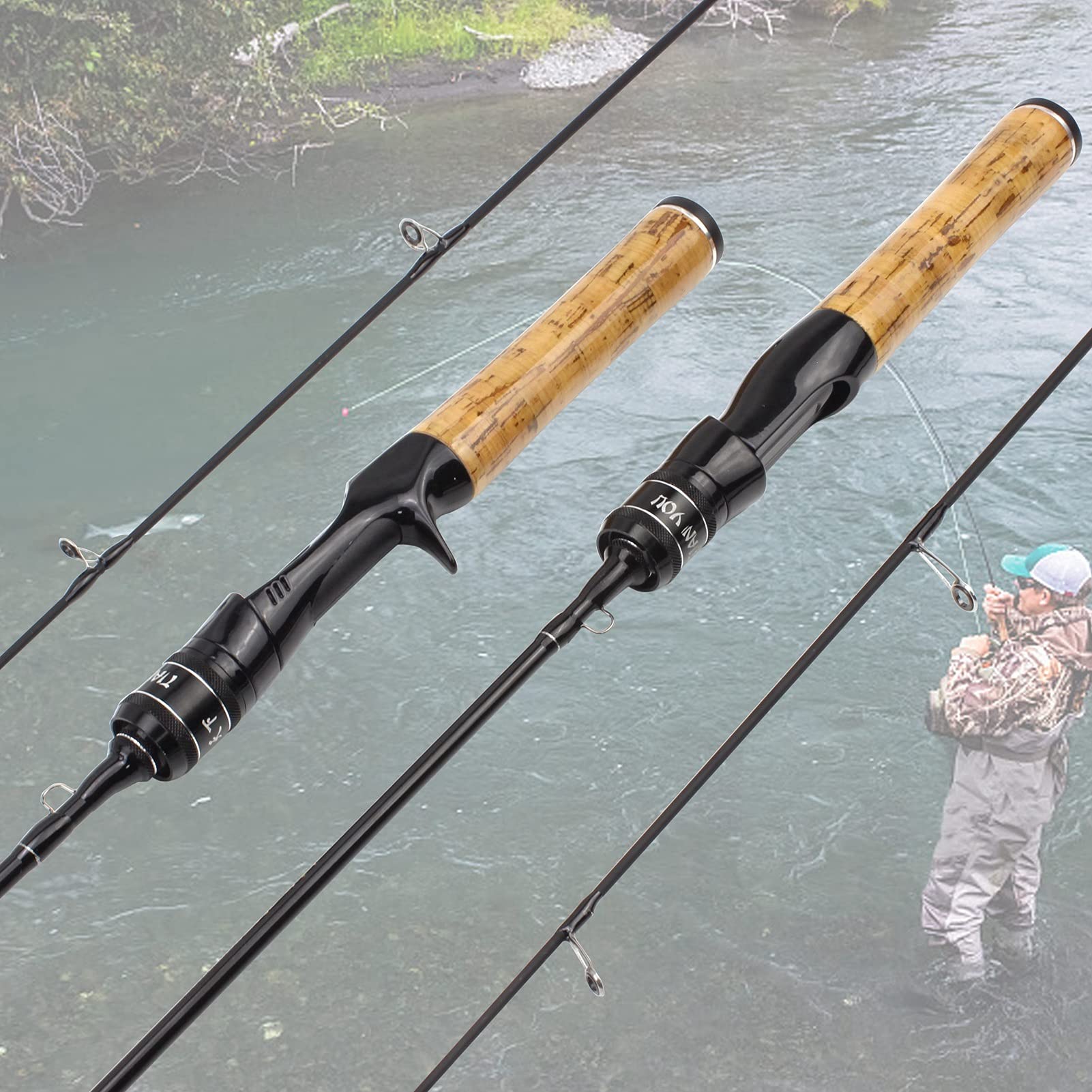 Amazon | LESWIN 超軽量サーフロッド 2チップ設計 全長1.68m～1.98m