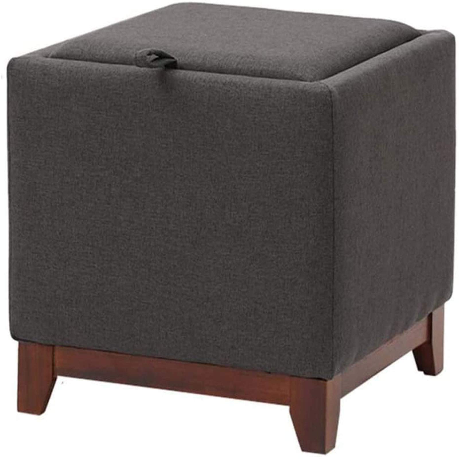 Pouf repose-pieds avec rangement intégré et assise rembourrée confortable