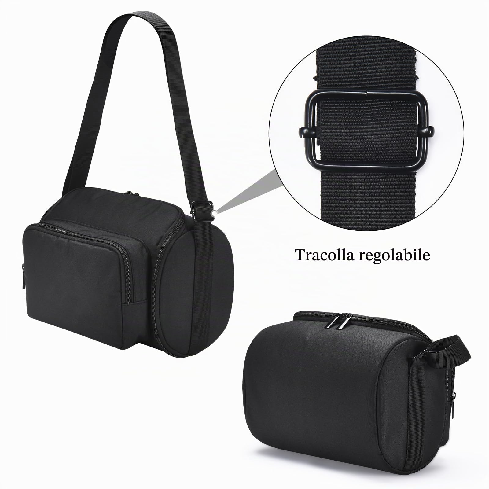 Custodia da Trasporto per Bose Diffusore Portatile SoundLink Max/per Sonos Move/Move 2 Altoparlante intelligente, Borsa da Viaggio per Sonos Move/Move 2 e Base di Ricarica,Cavo(Nero)