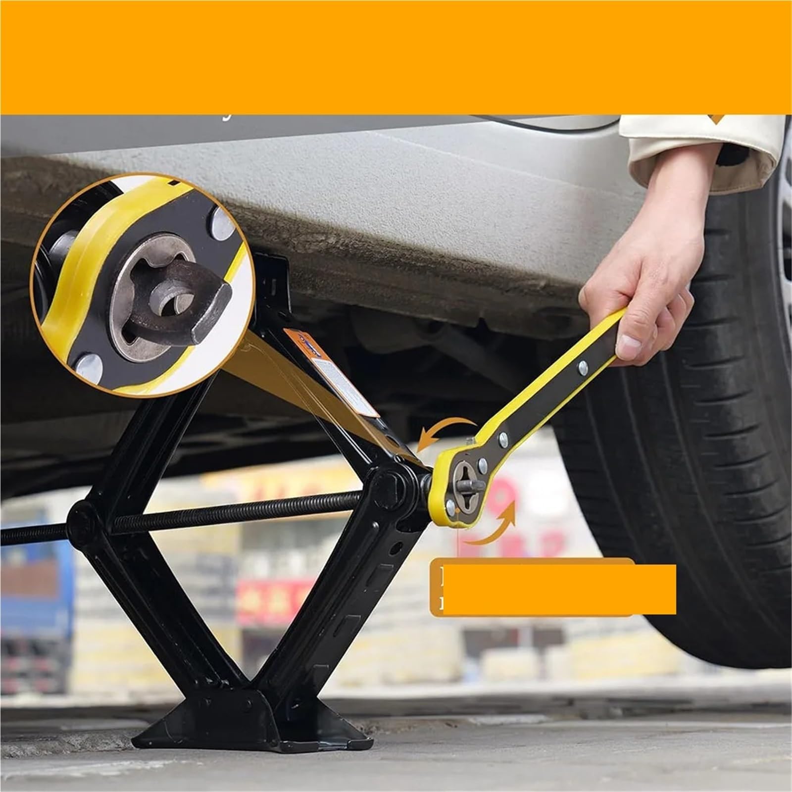 Chandelles en Acier Cric à Ciseaux de Voiture 2T/3T, Automatique