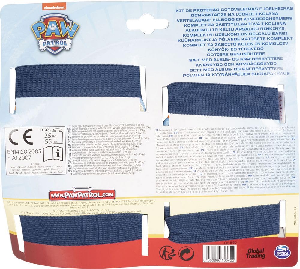 Zestaw ochronny na łokcie i kolana Paw Patrol boy level 1