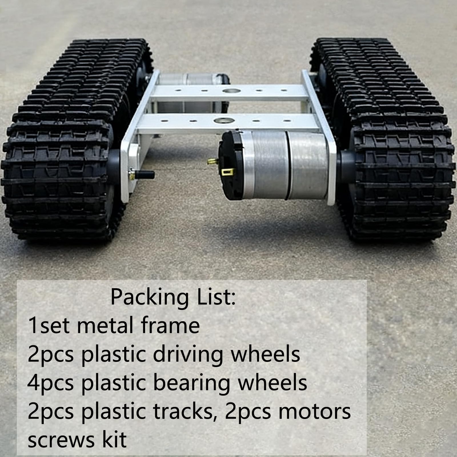 Wysokiej jakości metalowy zestaw do nauki podwozia zbiornika z 2 torami, inteligentny robot śledzony podwozie samochodu, zestawy startowe do eksperymentu edukacyjnego Arduino RaspberryPie Python