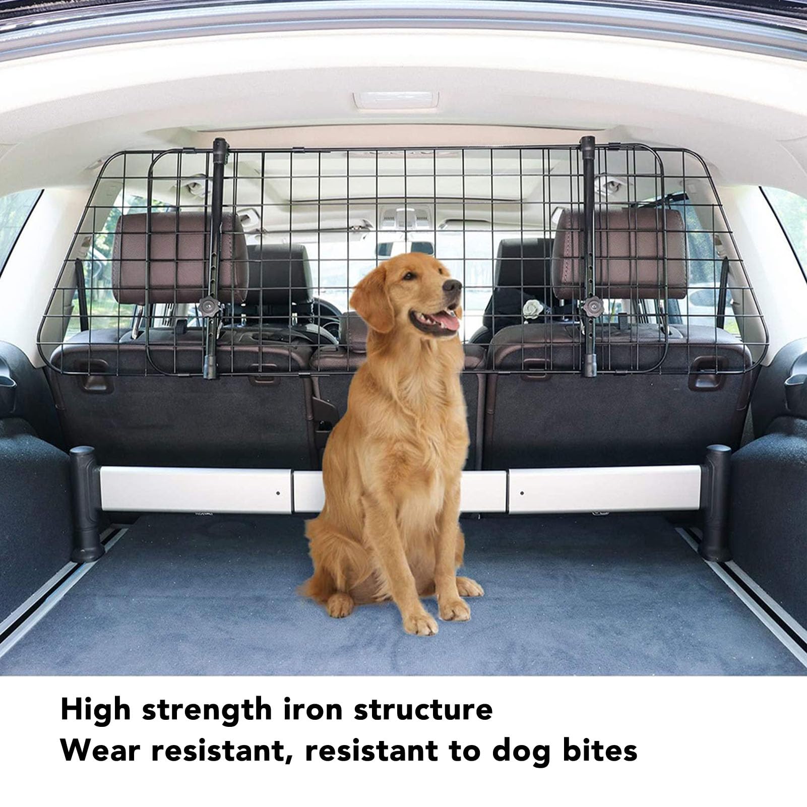 Zerodis Barriere Auto per Cani, Gate Divisore per Animali Domestici Regolabili Universali in Maglia Pesante in Rete di Guardia della Barriera per la Protezione della Barriera Accessori