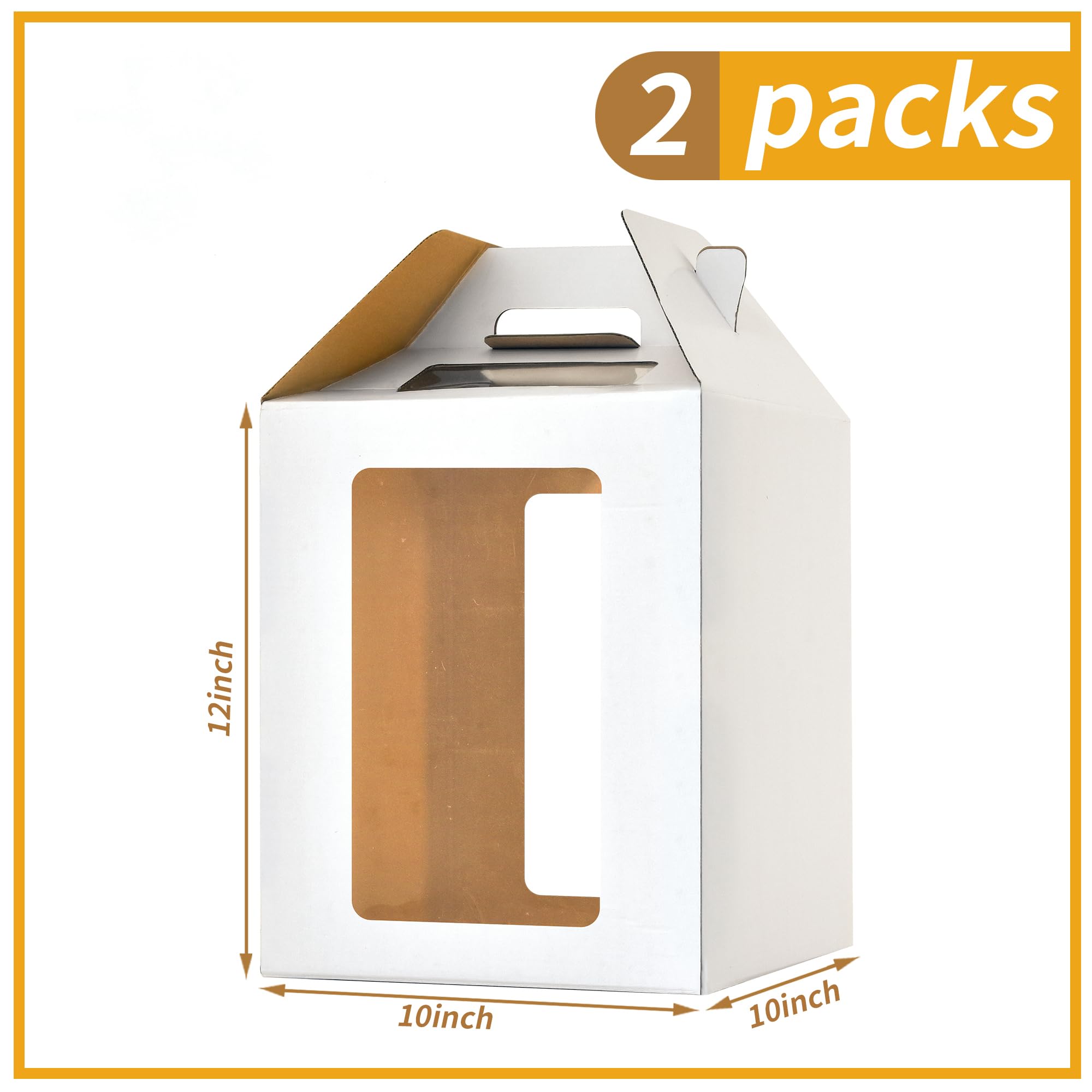 Tall Cake Boxes with Windows - Display Your Cakes! -2 Tall Cake Boxes with Windows - Display Your Cakes! -2