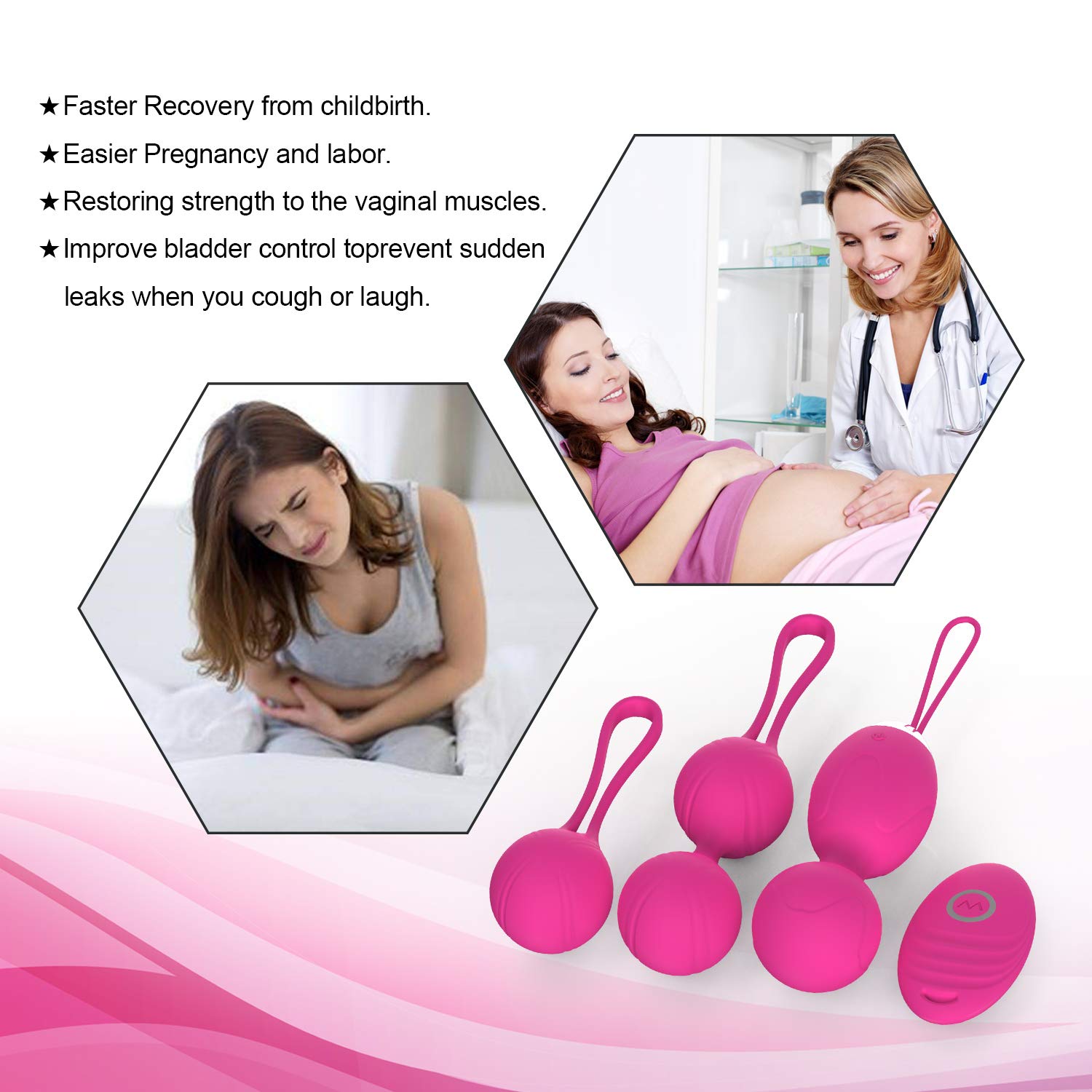 Kegal Balls Exercise Weight for Female Doctor Recommended:for Pelvic Floor Tightening & Strengthen Bladder Control & Prevent Prolapse - Image 4