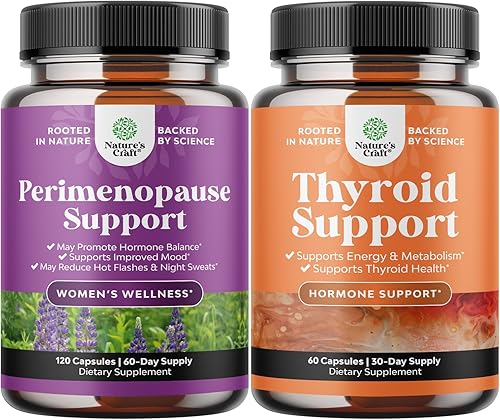 Paquete de suplemento de perimenopausia con raíz de maca, bayas Vitex y cohosh negro para sofocos, sudores nocturnos, equilibrio hormonal y apoyo