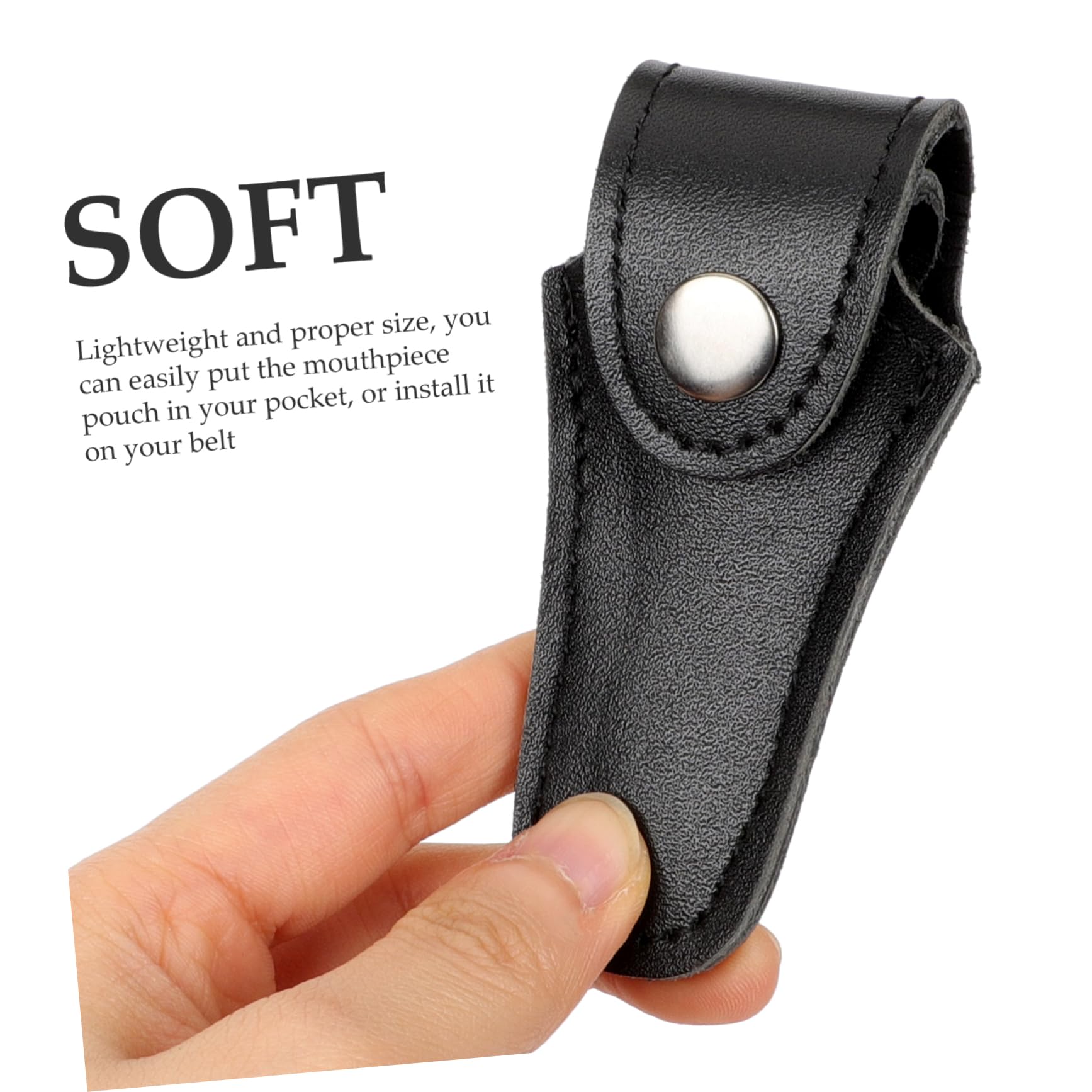 Hemoton Pu Trumpet Mouthpiece Bag French Horn Case Pouch for Saxophone Accessories Portable Storage Bag