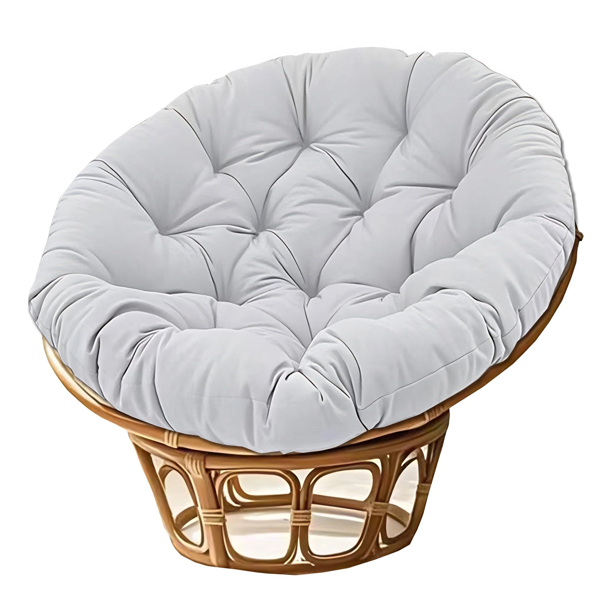 NMGBRDM Papasan Breathable Round Chair Cushion (Without Chairs),10cm Thick