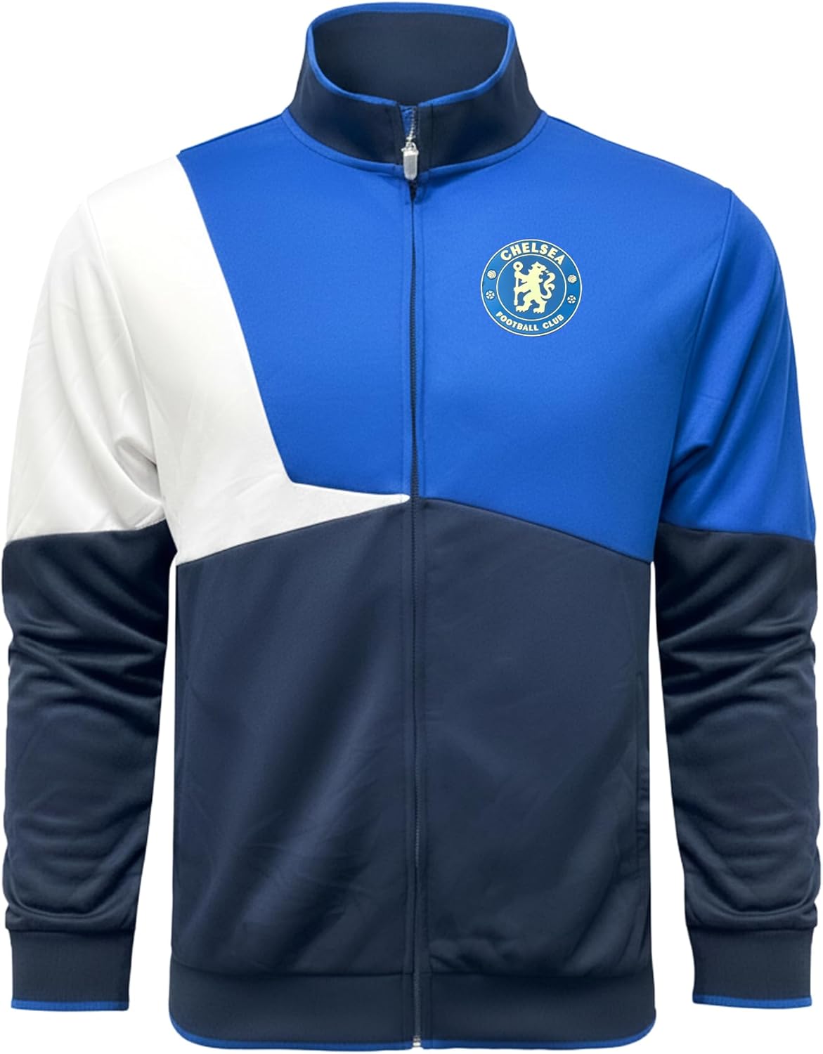 Icon Sports Chelsea Track Jacket – Adult Sizes, Official Chelsea FC Zip-Up Training Jacket
