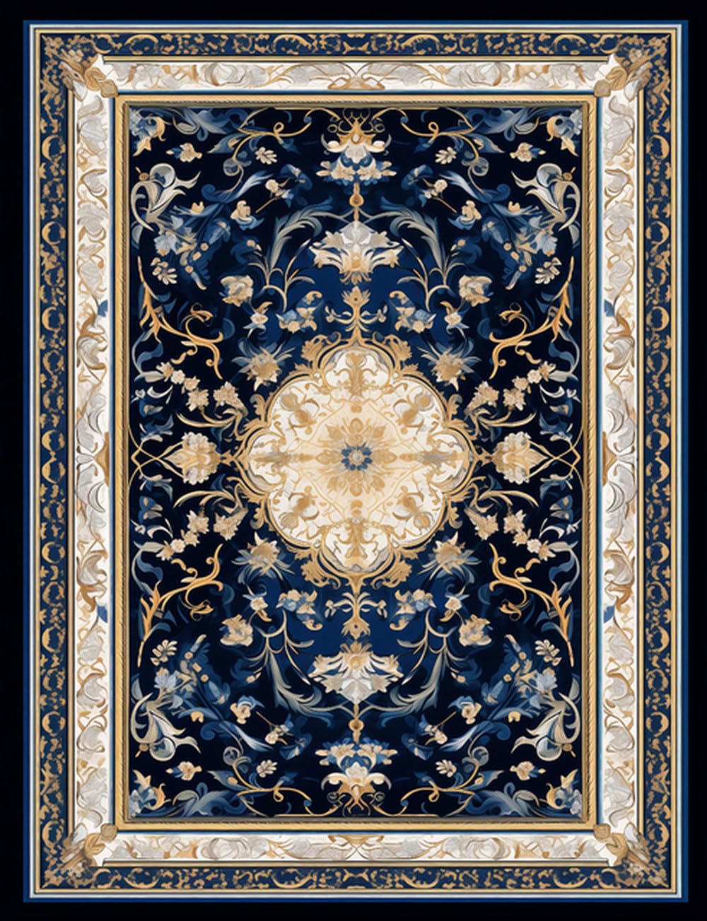Tapis de salon vintage américain en flanelle pour un coin canapé cosy
