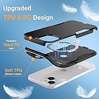 Vista 2 de Funda para iPhone 13 y Funda para iPhone 14 y Funda para iPhone 15 [Protección de Servicio Pesado][Protección contra Caídas de Grado