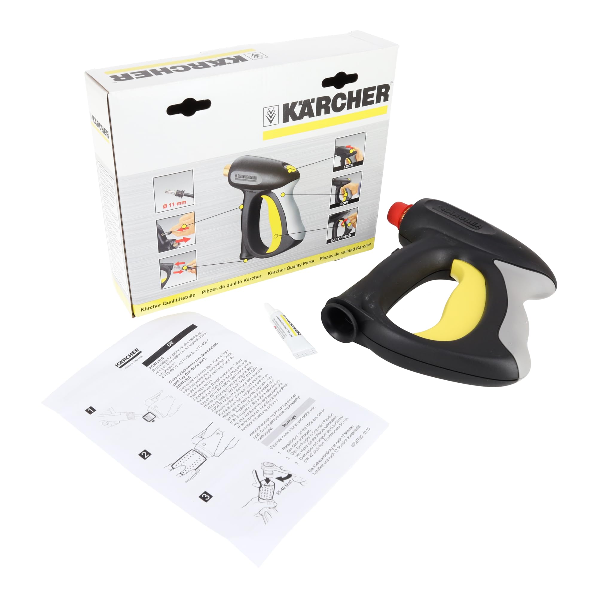 sparefixd Pistola de gatillo de alta presión de fácil presión para adaptarse a la lavadora a presión Karcher