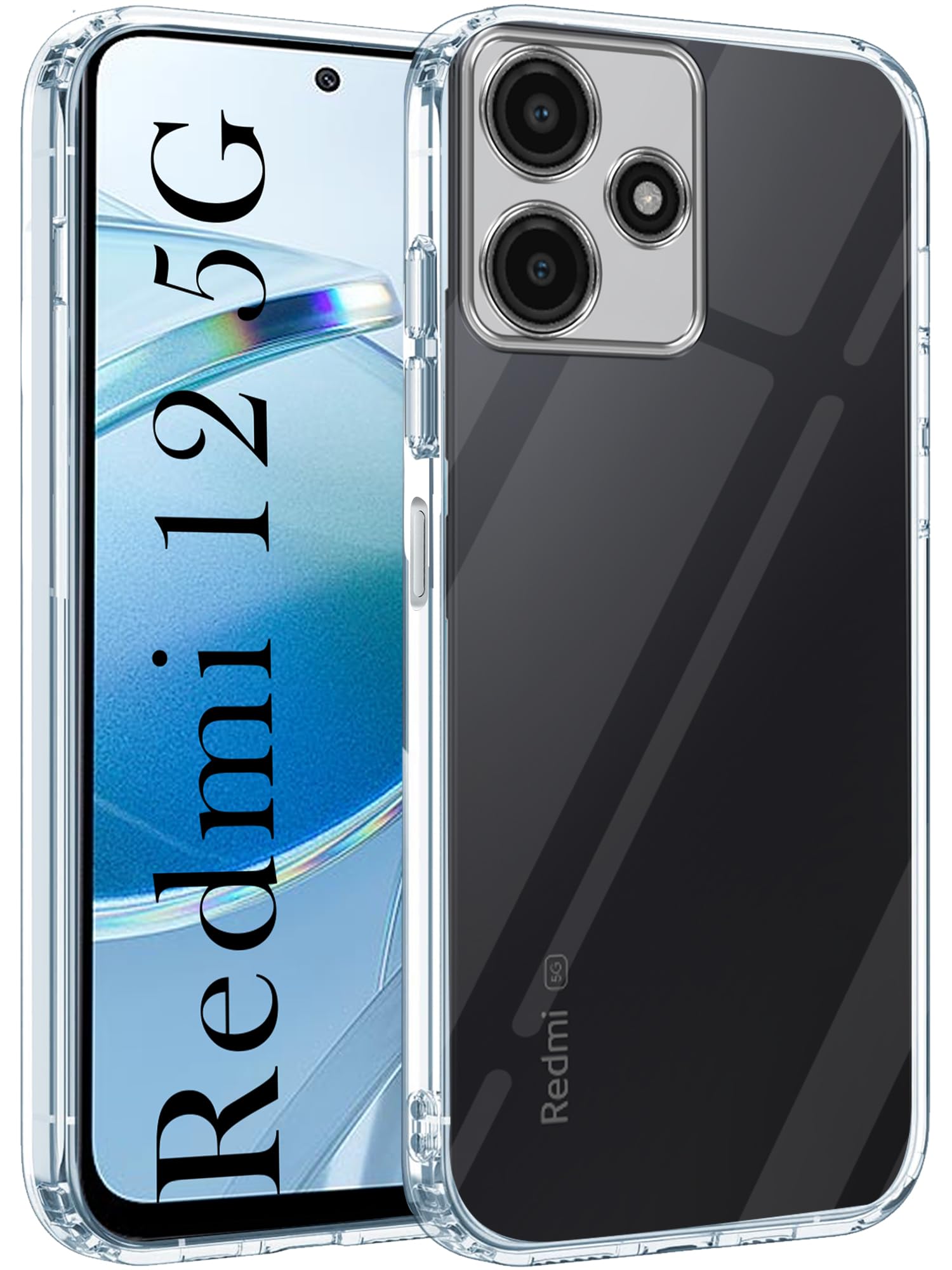 Jkobi Back Cover for Redmi 12 5G (Silicone Clear Shockproof Case with Camera Protection | Soft and Flexible | Transparent) (B0CKQXBC2C) Amazon Price History, Amazon Price Tracker