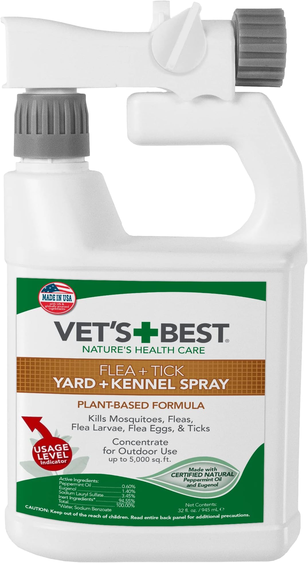 Vet's Best Flea and Tick Yard and Kennel Spray kills