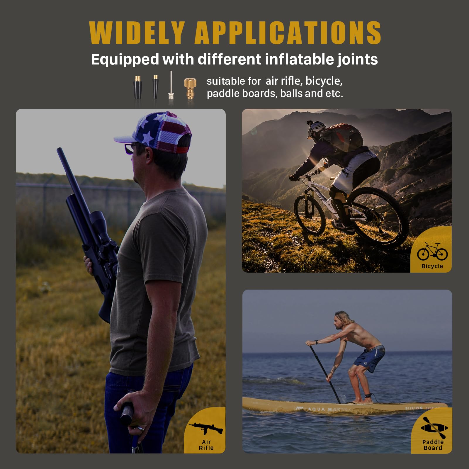 Amazon.co.jp: FOUR UNCLES PCPポンプ エアガン用 - 3ステージPCP