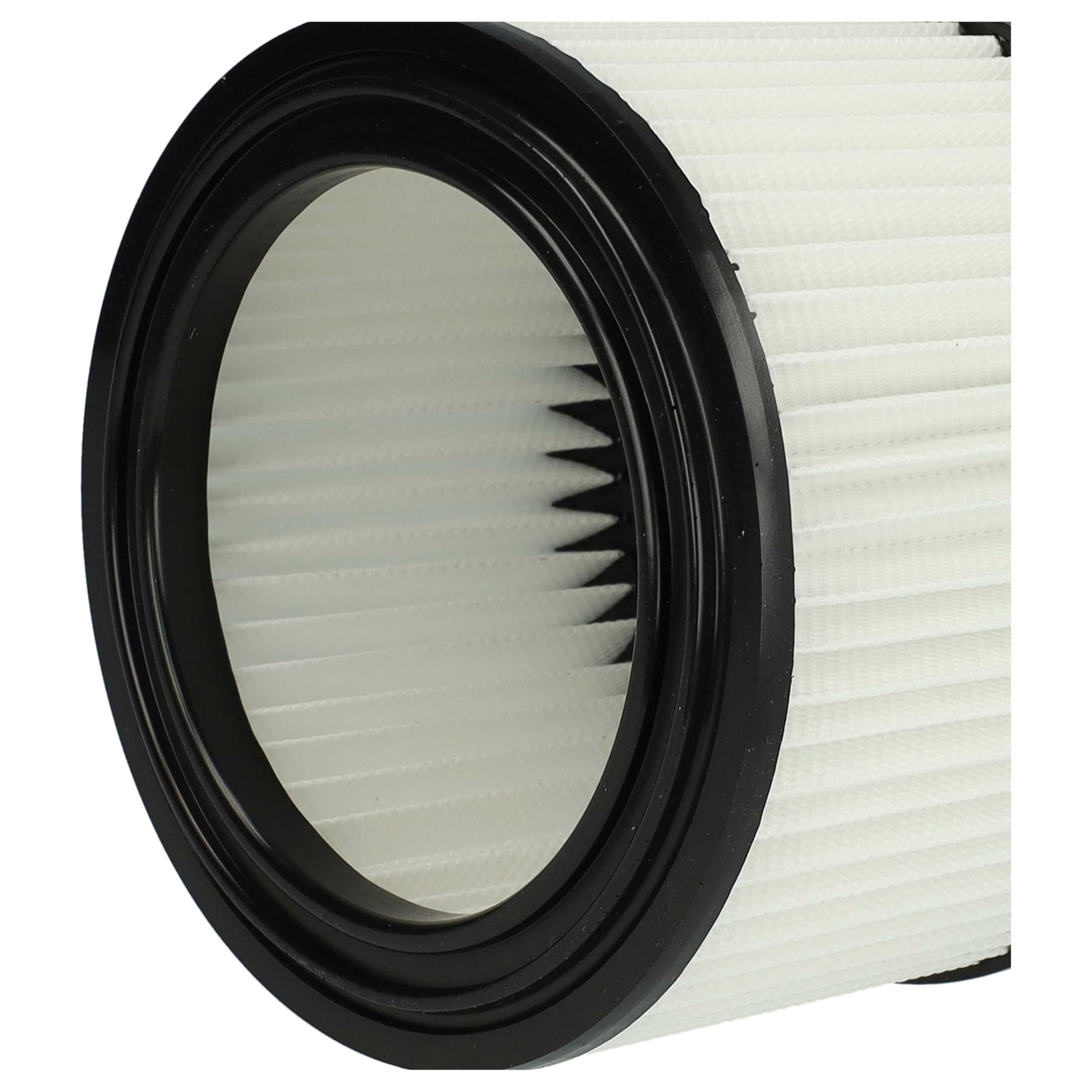 vhbw 4x Filtro plisado compatible con Bosch AdvancedVac 20 | UniversalVac 15 aspiradora - blanco lavable