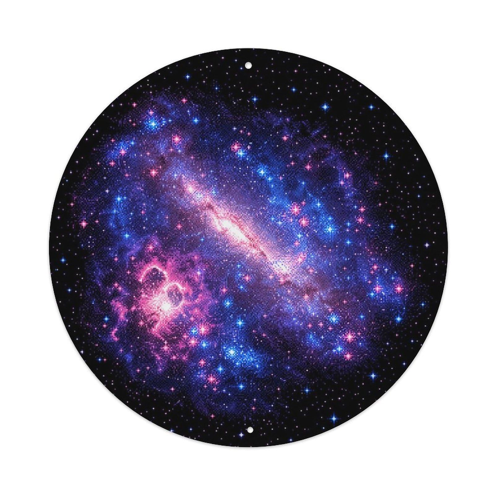 Okngb Style Scientific Large Magellanic Cloud Deep Space Orbit Metal Tin Sign Plaque Wall Decor For Cafe, Man Cave, Club Bar, Office, Home Garden Round Metal Poster 8X8inch