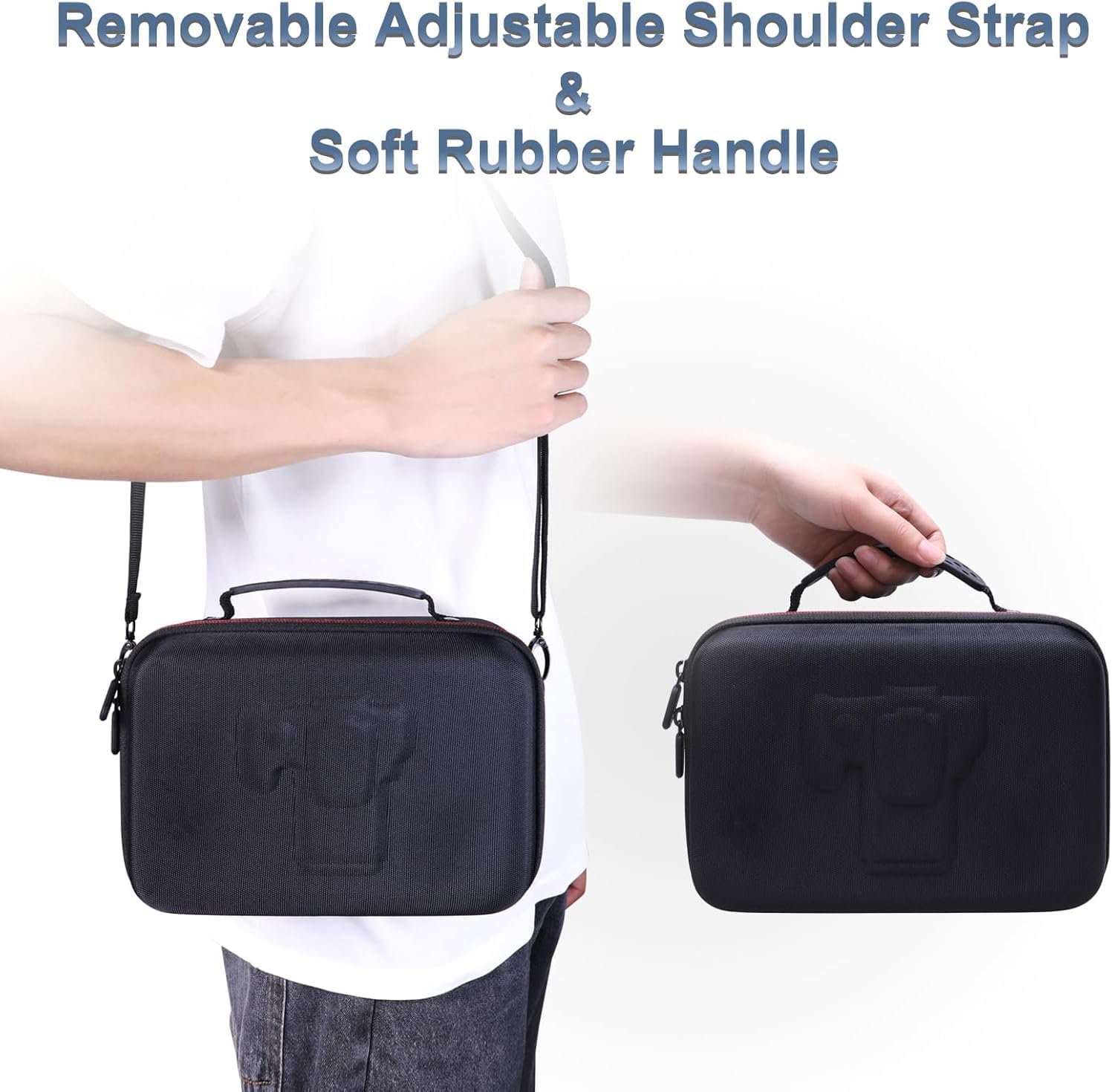 XANAD Camera Case Compatible with Canon EOS Rebel T7/R100/R50/R6 MarkII/R50 V/R8/R10/R6 MarkIII/R5 Mark II/RP/R7/5D MarkIV/R5 Canon Sony Panasonic Nikon DSLR Mirrorless Camera,Lens,Tripod,Black - Image 4