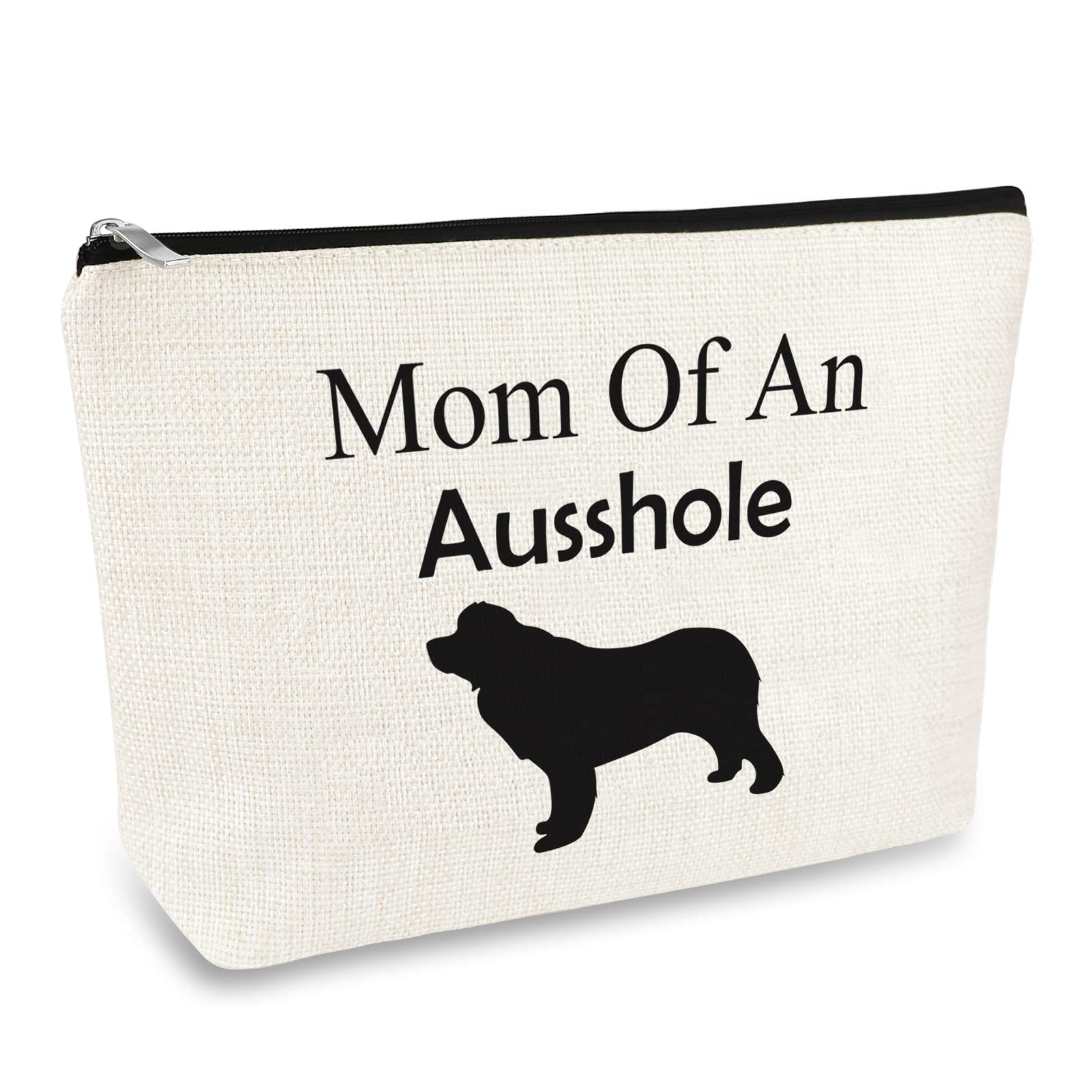 Australian Shepherd Gift Aussie Lover Present Makeup Bag for Women Dog Mom Dog Owner Gift Cosmetics Bag Mother's Day Christmas Birthday Present for