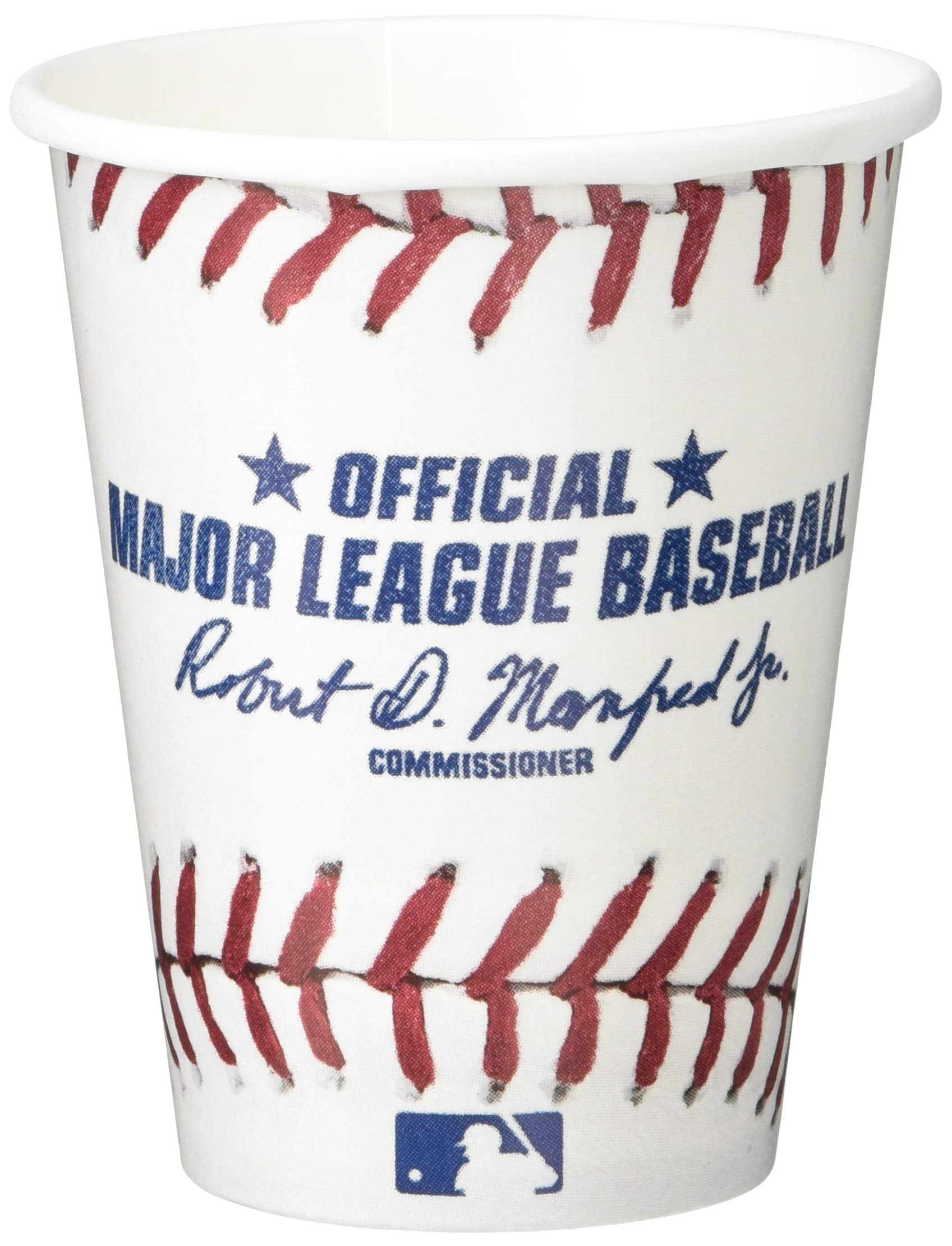 Adorable Rawlings Baseball Cups - 9 oz (Pack of 8) - Perfect for Baseball Themed Parties & Game Nights, Great Gift for Fans