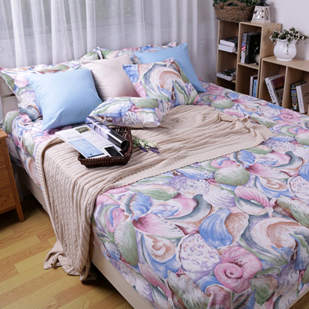 Feuilles de toile de coton pur en été 240x230cm contre la chaleur nocturne