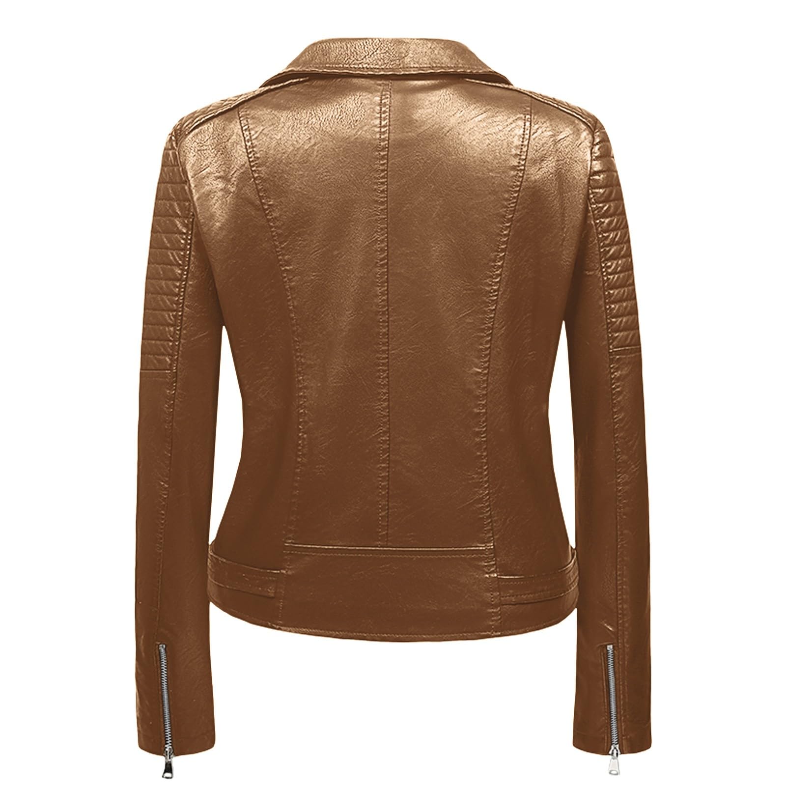 Perfecto Cuir Femme Veste Camionneur Blouson Extensible Motocross Racer Trendy Souple Outdoor Recadrée
