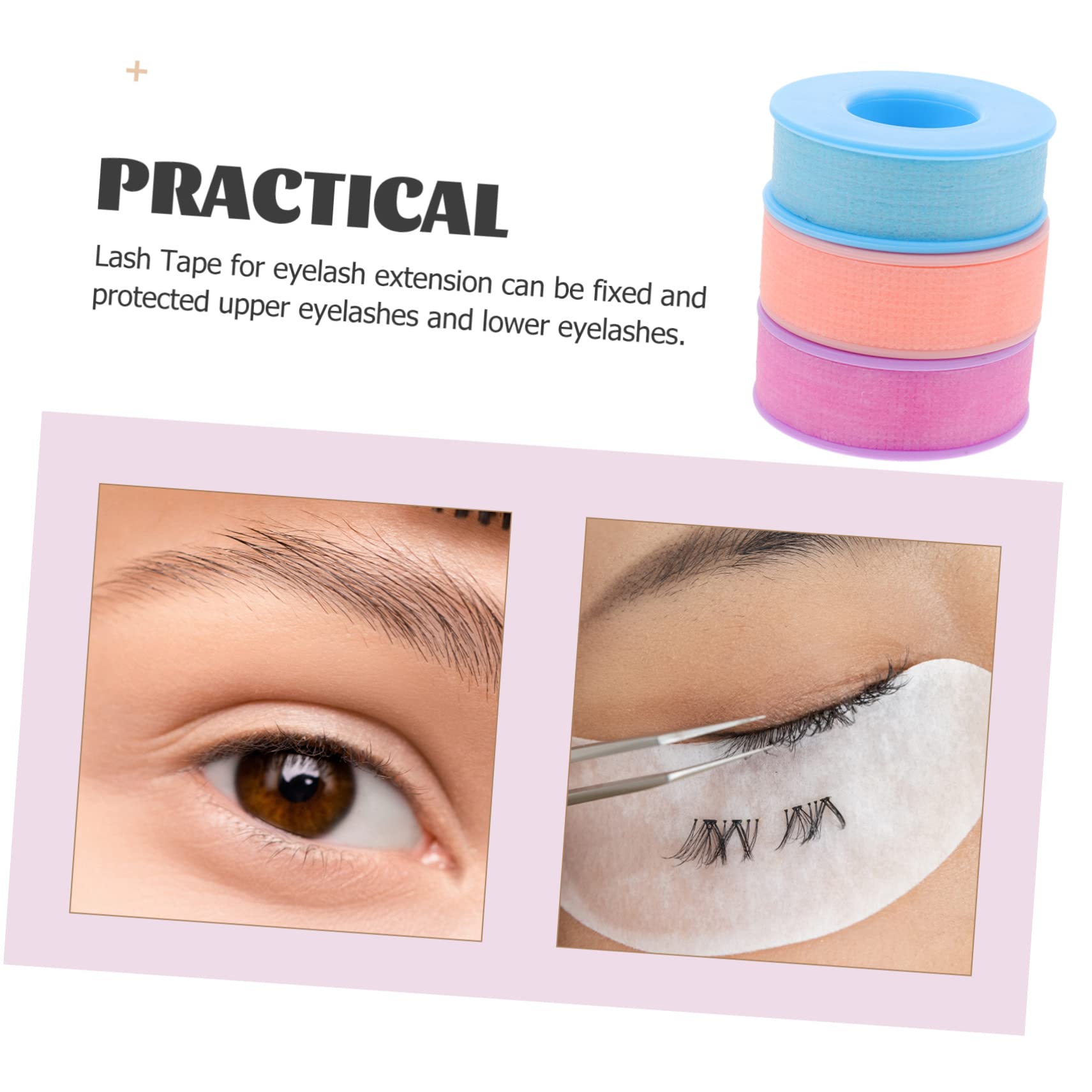 12rollos Cintas De Gel Para Extensiones De Pestañas De Tape De Aislamiento y Transpirable Para Salones De Belleza y Uso Personal
