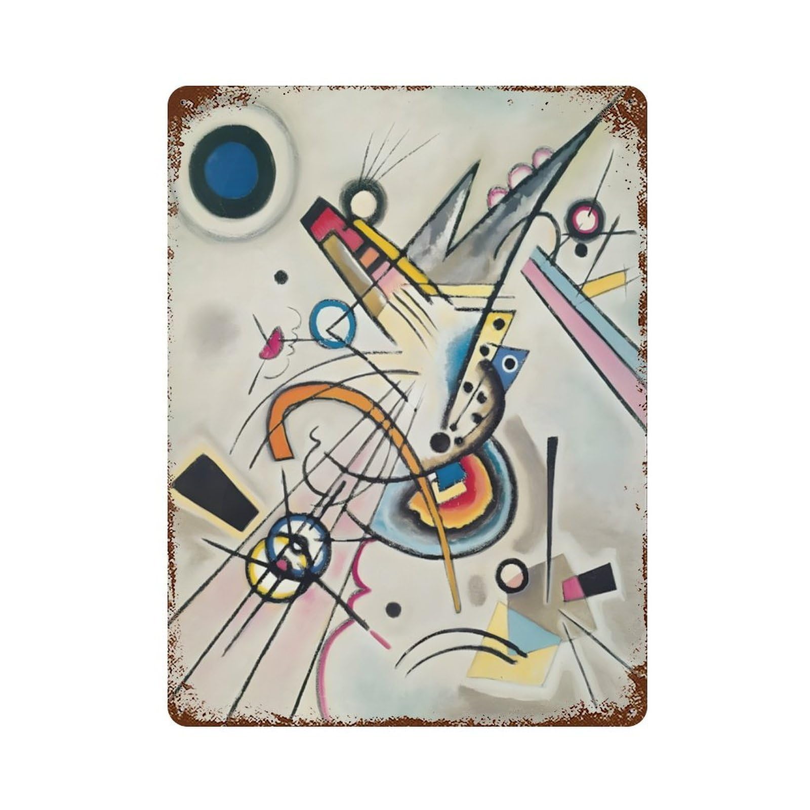xiaoxiaoshen Wassily Kandinsky (5) Wall Decor Art Metal Tin Poster Modern Home Decor Art Home Bar Shop Decorations Vintage Sign 40x30cm
