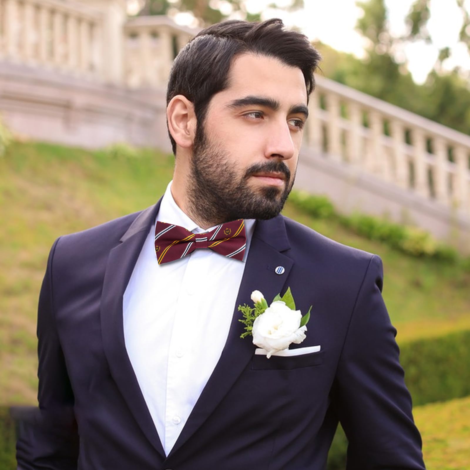 10 Pezzi Papillon da Uomo, Multi-colore Affari Tuxedo Papillon per Gli Uomini Ragazzi, Classico Pre-legato Suit Cravatte, Regolabile di Lusso Formale Collo Bowtie per Affari Matrimonio Partito