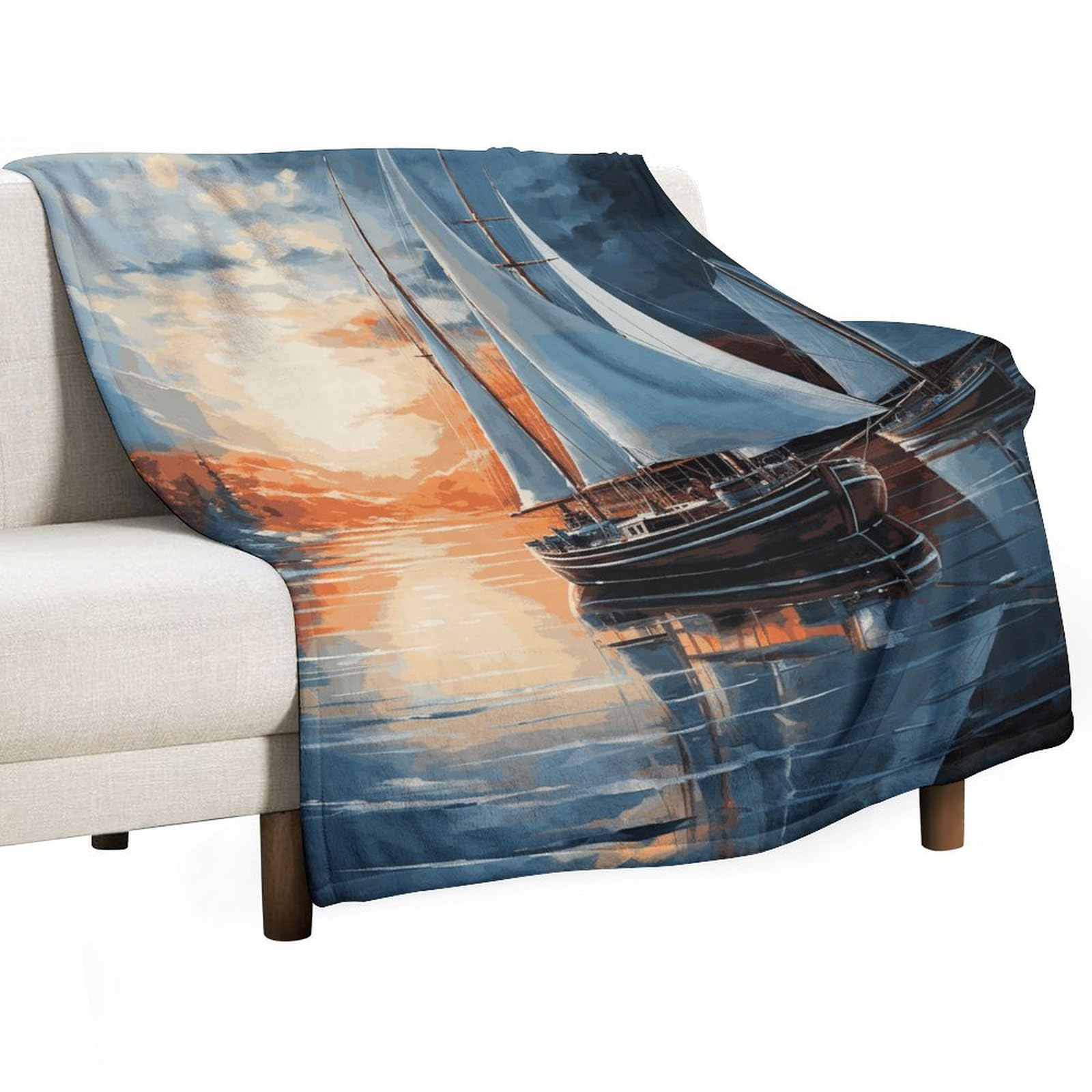 Couverture en flanelle pour voyage et pique-nique grand confort
