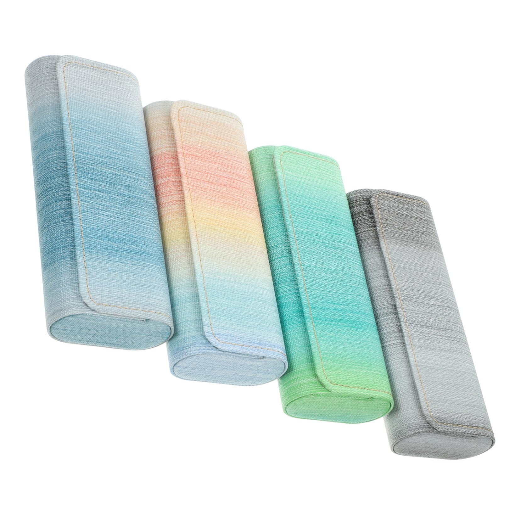 FOMIYES Boîte De Rangement Pour Lunettes Lunette De Lunette Voyage Porter Caisse De Lunettes Cas Étuis À Lunettes Portables Conteneur De Lunettes Pu