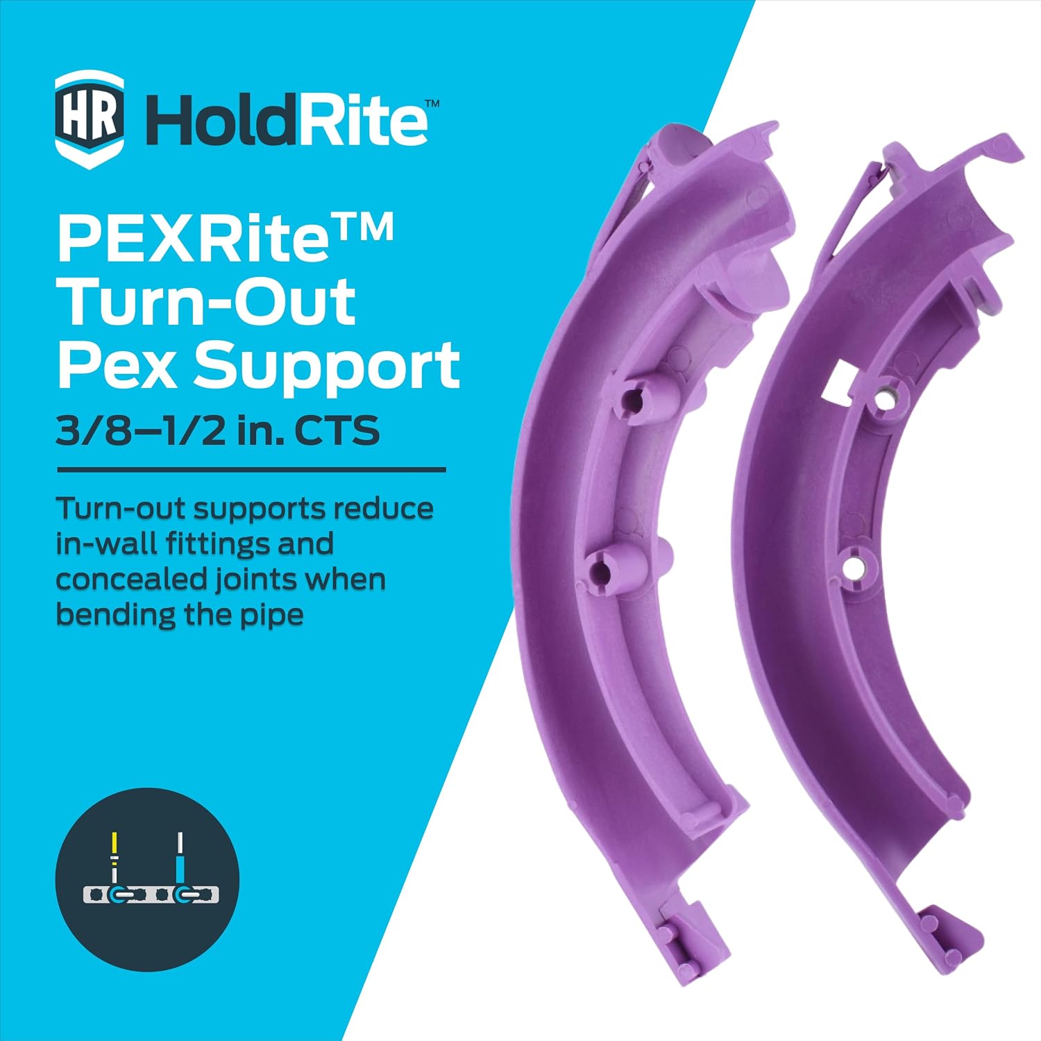HoldRite PEXRITE Turn-Out Fitting, PEX, 704-H image 2