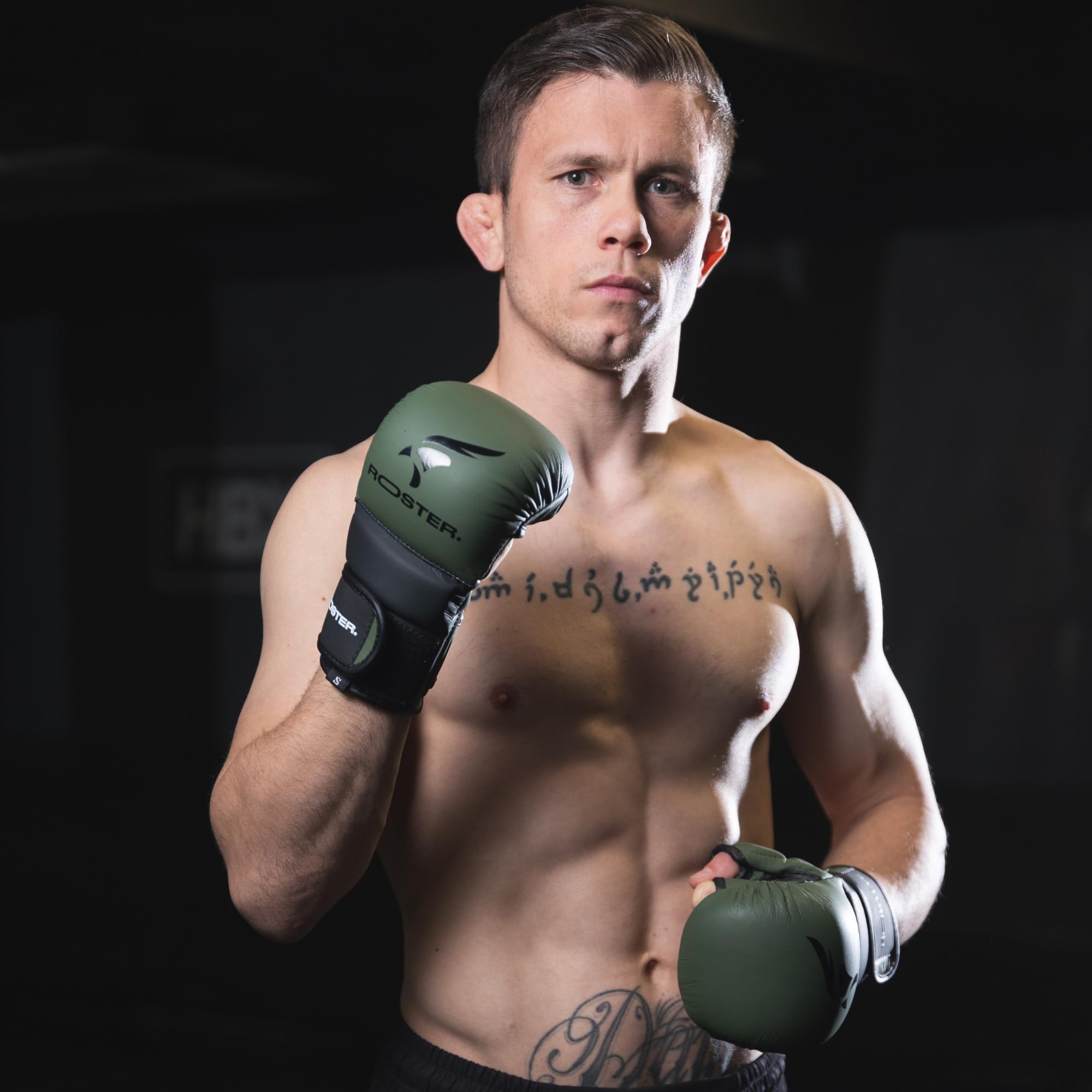 ROSTER. ® Guantillas MMA 7oz Sparring para Entrenamientos, Guantes De Piel 7onzas Artes Marciales, Boxeo, Kick Boxing, Defensa Personal, MMA, Unisex Adulto Hombre Mujer