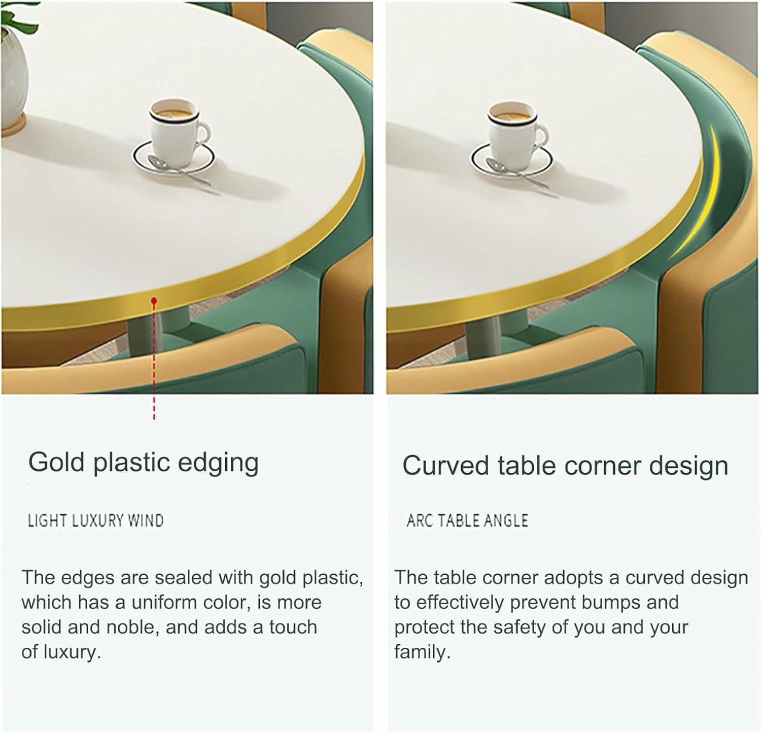 Office Reception Room Club Table and Chair Set, Round Dining Table Set, Sales Office Shops Meetings Small Round TablesBusiness Conference Room Coffee Table