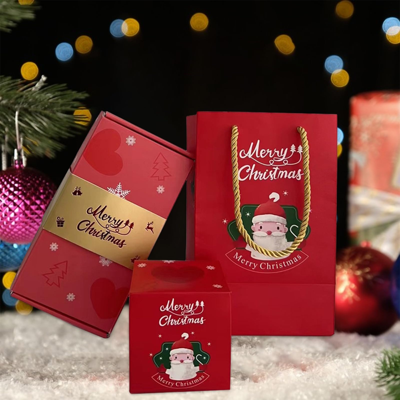 Scatola regalo con scomparto nascosto 10/12/16/18/20 pezzi Confezione regalo a sorpresa Set pieghevole Bouncing Red Busta regalo Scatola regalo Esplosione Scatola regalo rossa 10 pezzi