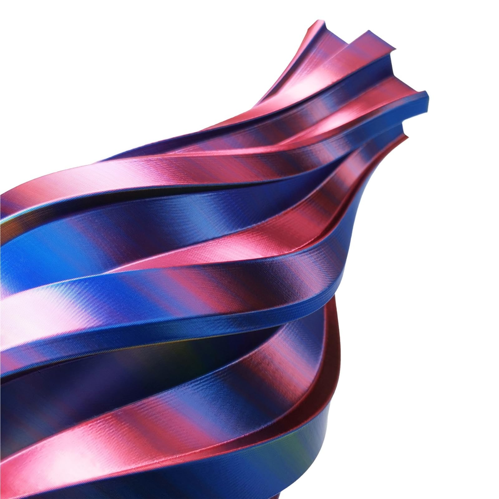 Filamento de impresión 3D 3dPLA tricolor 1 kg, PLA multicolor una sola hebra,75 mm con acabado sedoso filamento de impresión 3D(Blue+Green+Purple)