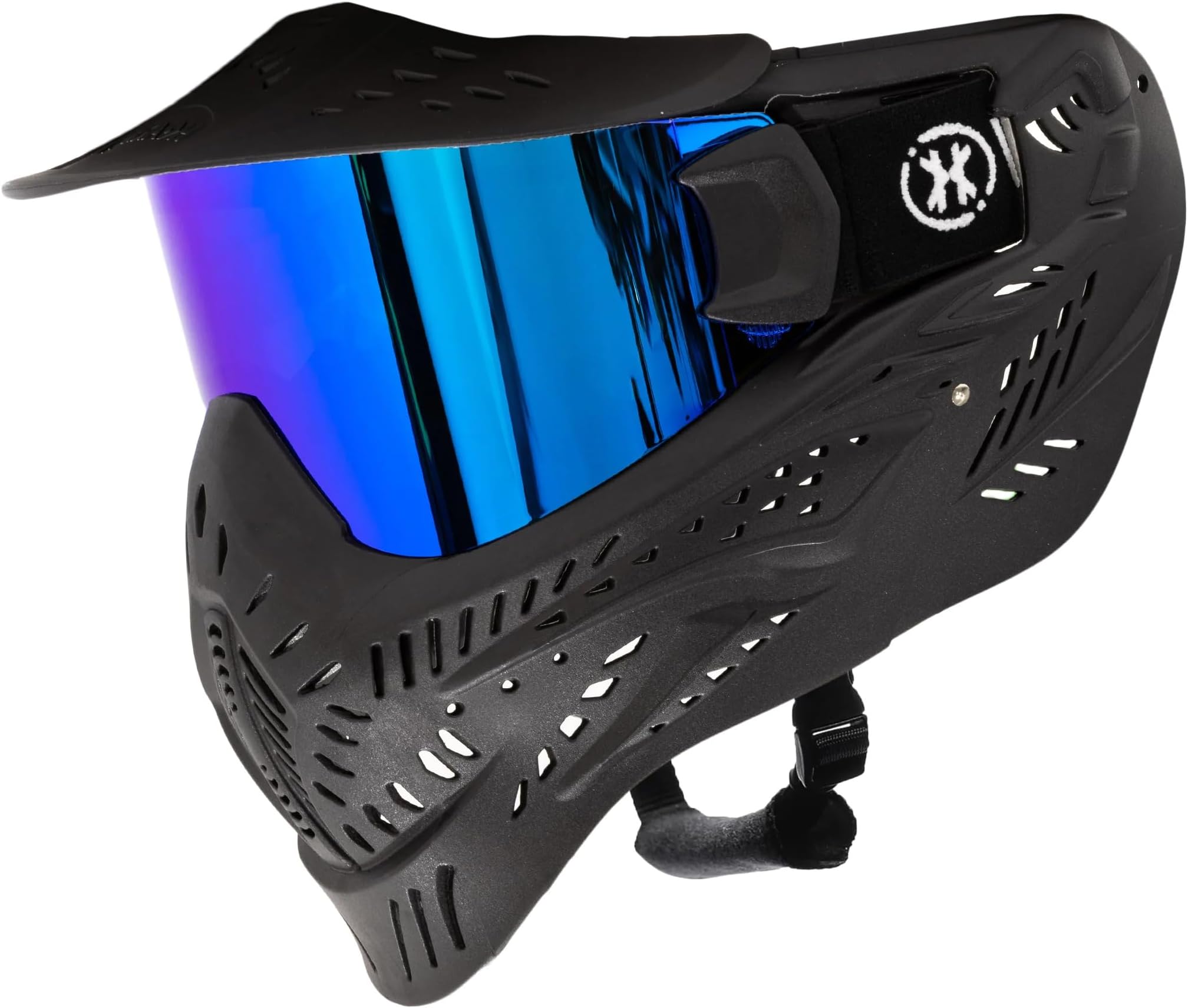 HK Army HSTL Goggle Paintball Airsoft Mask with Anti Fog Thermal Lens (Black/Ice Lens)