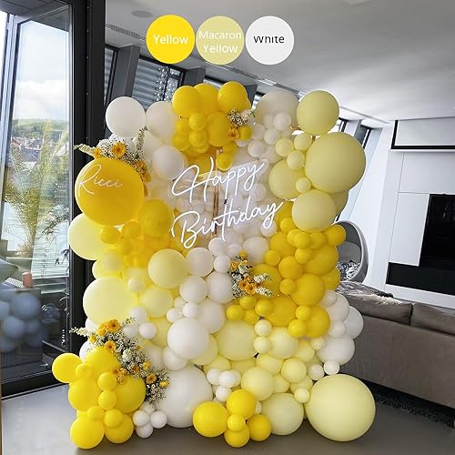 Miniatura 4 de Globos amarillos grandes de 24 pulgadas, paquete de 10 globos gruesos y grandes de limón amarillo para kit de guirnalda, boda, cumpleaños, baby