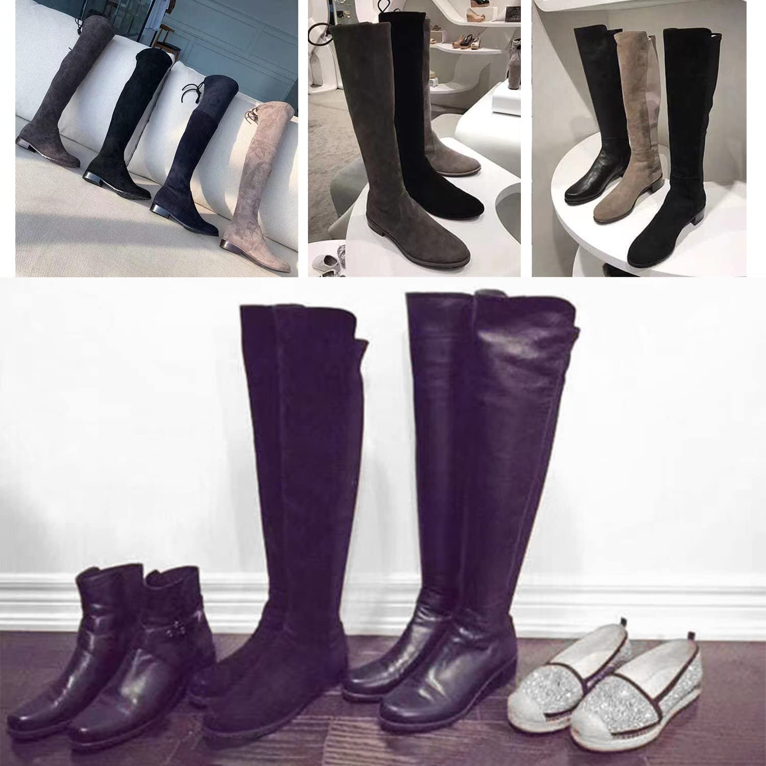 6 Piezas Insertos de Formas de Botas, Hormas para Zapatos, Soportes de Botas Altas Plastico,Moldeador de Botas, Árboles de Botas Largas, Tensores de Botas para Mujeres Hombres