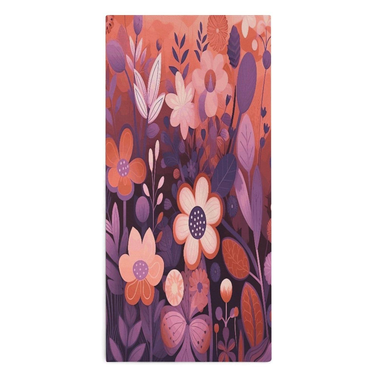 Btcowzrv Style Dark Purple Flower Bath Towel Beach Towels Shower Towel