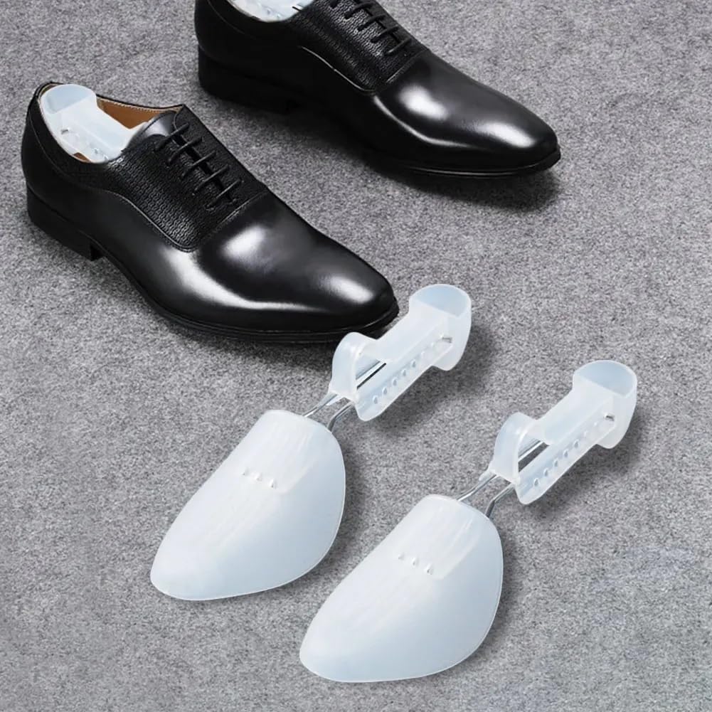 Horma Ajustable para Zapatos, Ensanchador de Zapatos plástico y Acero Ajustable for Hombres Mujeres, Tallas del Reino Unido 3-12, Paquete 2 Pares(2pairs B for Women)