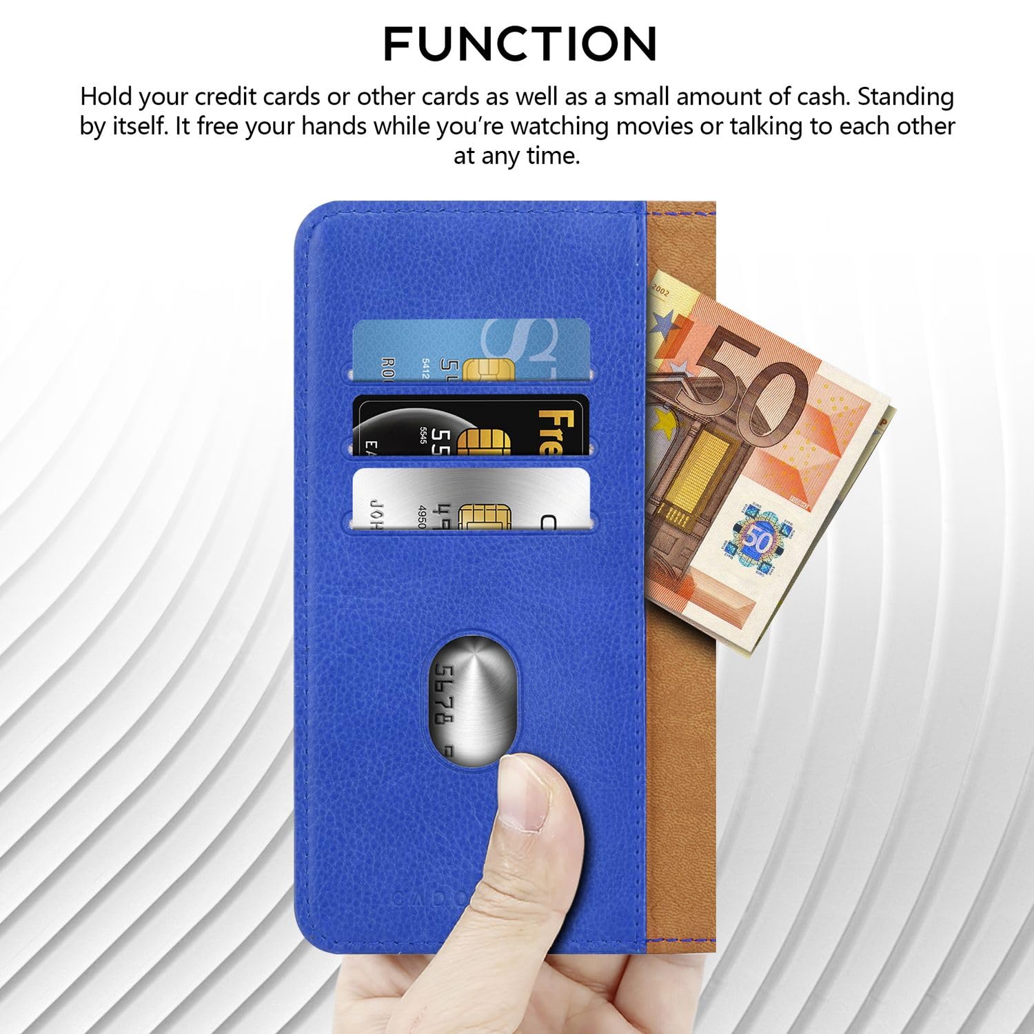 Cadorabo Cover Per Huawei P Smart In Rosso Mela: Custodia Flip Con Chiusura Magnetica, Portafoglio E Protezione Completa