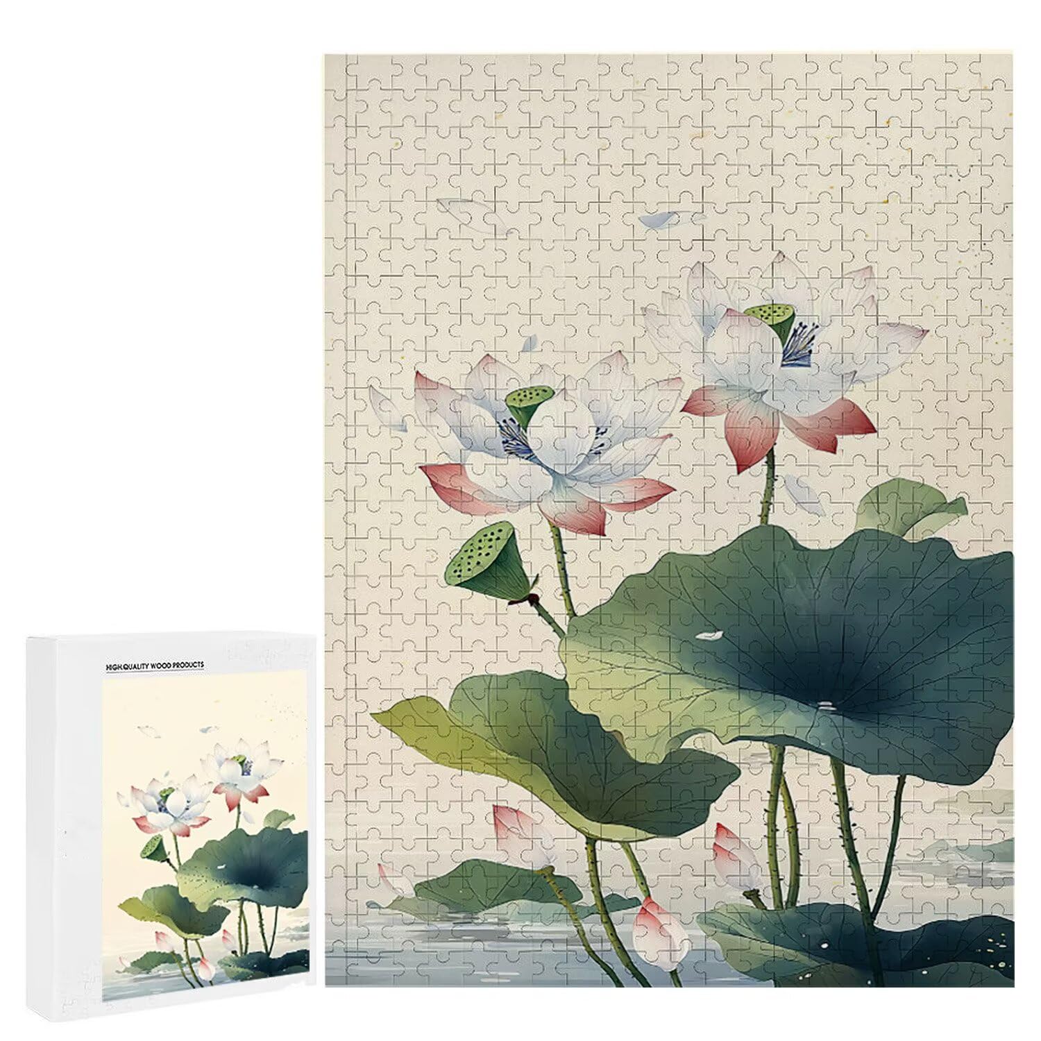 1500 Pezzi di Puzzle, Fiori1500 Pezzi di Puzzle per Adulti, Regalo di Anniversario, Regalo di Natale, Decorazione Della Casa, Prevenzione Della Degenerazione Cerebrale Negli Anziani v-313