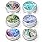 Pill Box 3 Compartment Small Pill Case,Portable for Pocket or Purse Pill Organizer Pill Container Holder to Hold Vitamins, Medication, Fish Oil and Supplements(6PCS-Random Patterns)